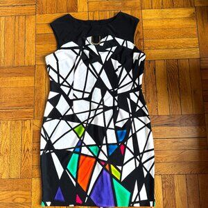 Joseph Ribkoff Multicolor Midi Dress - Size 4